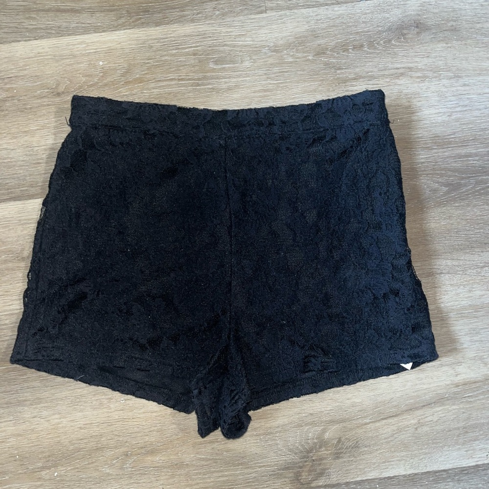 Forever 21 black lace shorts.